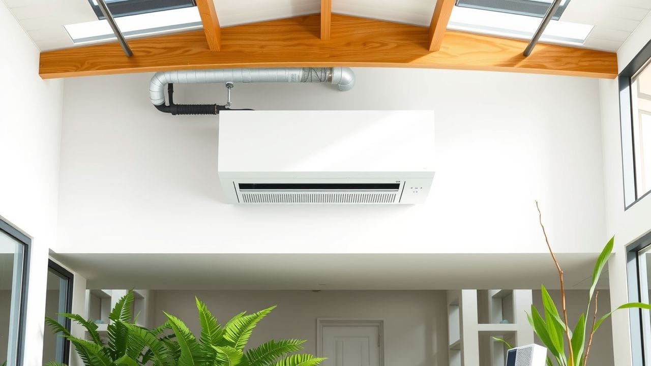 Een moderne, duurzame ventilatiesysteem in een flatgebouw. Een moderne, duurzame ventilatiesysteem in een flatgebouw.