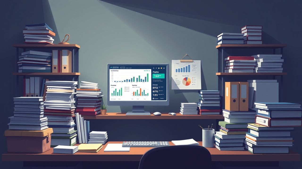 Een georganiseerd kantoor bureau met computer en benodigdheden. Een georganiseerd kantoor bureau met computer en benodigdheden.